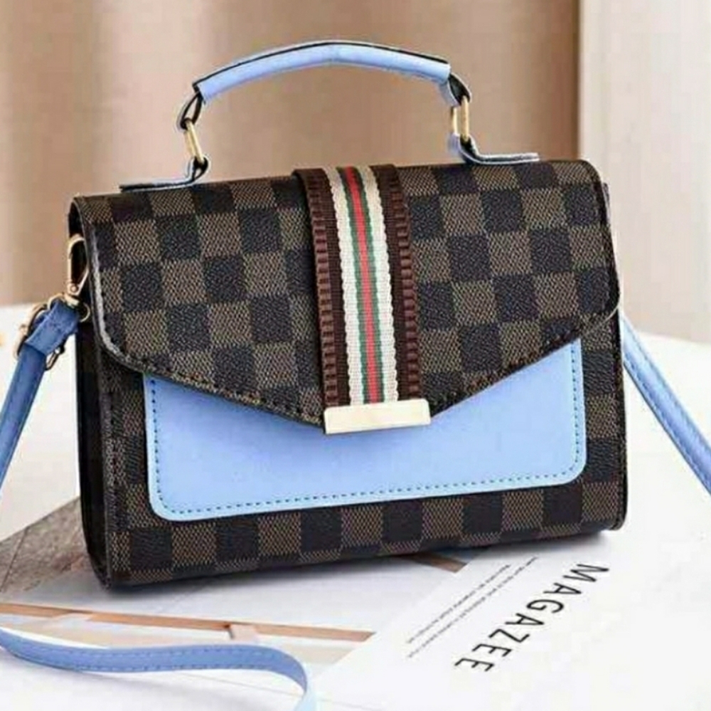 TRENDY CHECKERED SHOULDER BAG - Picture 1 of 3